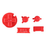 Botones Color Rojo Solido Para Game Boy Color (gbc)