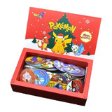 Colección Tazos Pokémon 160 Piezas Con Estuche Navidad