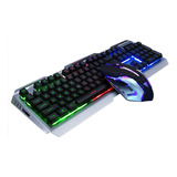 Conjunto De Teclado E Mouse Mecânico Para Jogos Com Fio