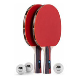 Raquetas De Ping Pong Profesional Con Bolas De 3 Estrellas Y