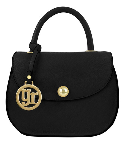 Bolso Para Dama Elegante De Mano Crossbody Juvenil Lqf-051 Color Negro - Bk Lq-301