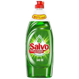 Detergente Lava Trastes Salvo Limón 640ml Caja Con 4 Piezas