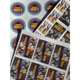 Candy Bar Stickers Personalizados X 4 Planchas A Eleccion