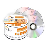 50 Mídia Cd-r Multilaser 700mb/52x Gravável Logo -