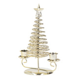 Adornos De Candelabro Con Forma De Árbol De Navidad De Metal