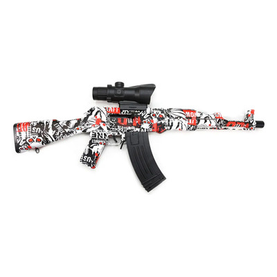 Rifle Hidrogel Bau Hausen Francotirador Rojo Automático Con 10000 Municiones