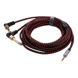 Cable De Audio De 3,5 Mm A Cable Auxiliar Dual De 6,35 Mm, C