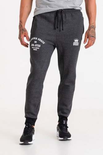 Pantalon Joggin Algodon Frizado Jiujitsu Gracie Academy