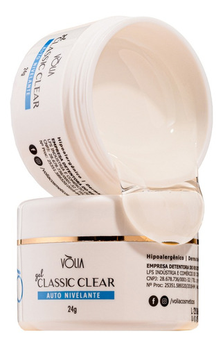 Gel Transparente Clear Vòlia 24g Linha Classic - Promoção