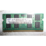 2 Memorias Ram 2gb Pc2-6400s 800 Mhz. Samsung Laptop