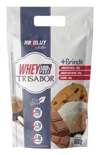 Whey Trisabor 100% Proteina Concentrado Refil 900g  Absolut 