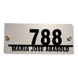 Placa Numeros Para Casa 13x30cm Hasta 5 Numeros. Modelo G1