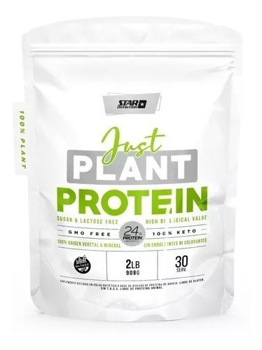 Just Plant Protein Star Nutrition Vegana X 2lb Sin Sabor 