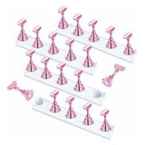 Equipo Para Decorar Uñas 4 Sets Pink Nail Stand For Press On