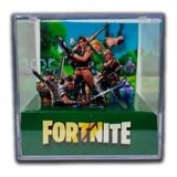 Cubo Diorama 3d Personalizado Game Fortnite Com Acrílico