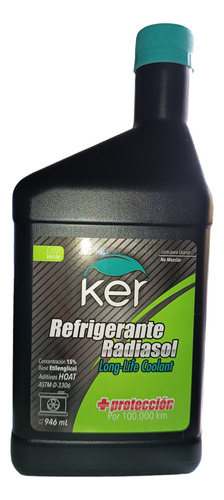 Ker- Radiasol- Liquido Refrigerante De Motor - Verde - 946ml