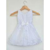 Vestido Blanco Bautizo Bebe - Niña