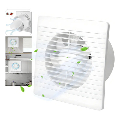 6 Pulgadas Ventilador Extractor de Aire Baño,Potente Ventiladores de Ventilación Montados en la Pared Silencioso con Válvula Anti Retorno,eliminar Vapor y Húmedad para Baño, Cocina, Inodoro | MercadoLibre