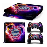 Adesivo Skin Ps4 - F C Bayern Munchen Console/controles 124 Cor Branco