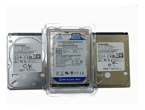 3 Discos Hdd 2,5 Pulgadas - Usados Func (toshiba + Wdigital)