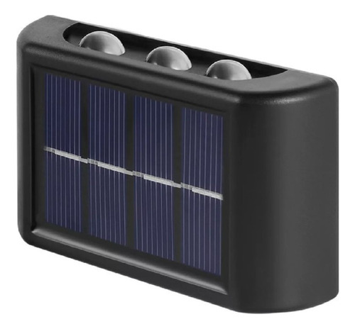 Luminária Arandela Solar Muro Parede Externa Luz Led 6 Focos