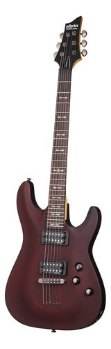 Guitarra Eléctrica De 6 Cuerdas Schecter Omen-6, Negra, Ws.