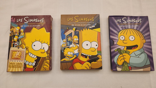 Lote 3 Temporadas De Los Simpsons En Dvd Serie Tv