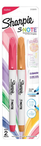 Resaltador Sharpie S-note Pastel Blister X2 Colores