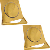 2 Ralo Dourado Click E Porta Grelha 15x15 Kit Inteligente