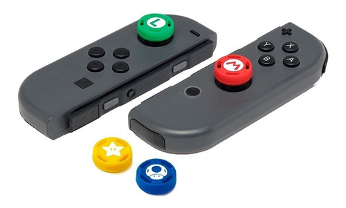 Grips Protectores Hori Nintendo Switch Super Mario 4 Motivos