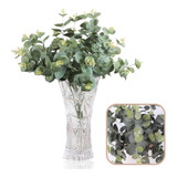 10 Galhos/hastes Eucalipto Folhagem Artificial Planta Decor