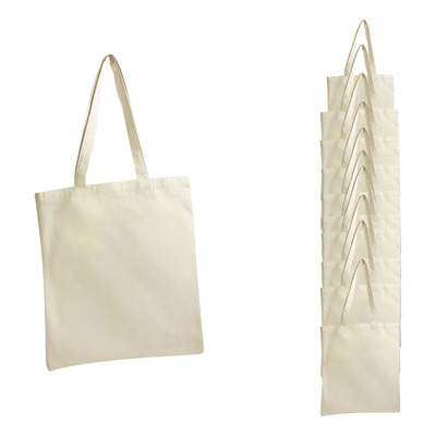 25 Bolsas De Tela Manta Algodón Ecológicas Personalizables Beige