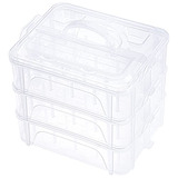 Caja/organizador De Almacenamiento Transparente Apilable De 