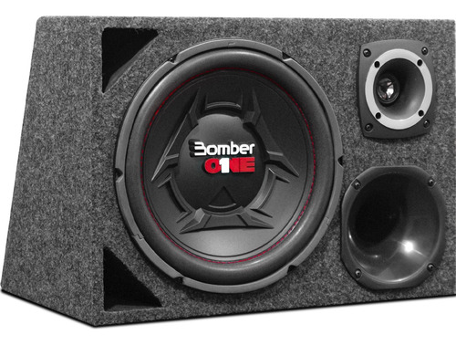 Caixa Trio Completa Dutada Subwoofer Bomber One 12 Polegadas