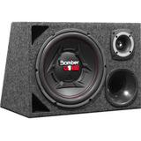 Caixa Trio Completa Dutada Subwoofer Bomber One 12 Polegadas