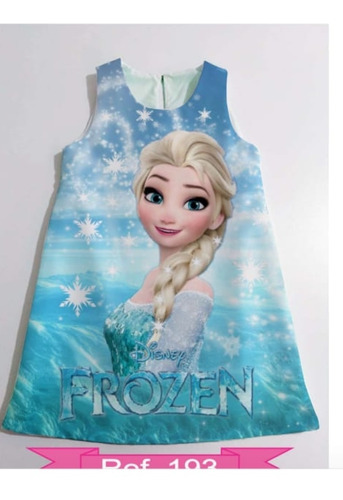 Batola Vestido Niña Personalizado Frozen Y Mas...
