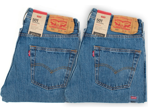 2 Calças Jeans Levis 501 + Brinde Loja Autorizada Original