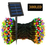 Guirnalda Luces Led Solares Exteriores Impermeable 300 Led