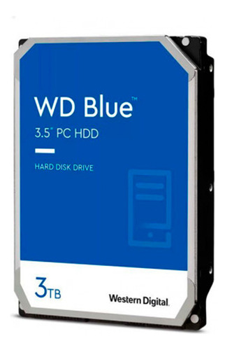 Hd 3tb Western Digital Blue, Sata, Para Desktop - Wd30edaz U Unica Unica Cor Azul