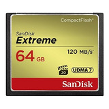 Sandisk Extreme 64gb Tarjeta De Memoria Compactflash (sdcfxs