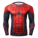 Playera De Spiderman Manga Larga Marvel Avenger Vip