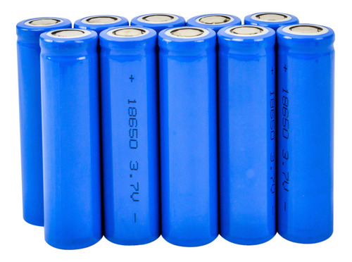Pack X10 Baterias Recargables 18650 Pilas + 2 Gratis X2 Pack