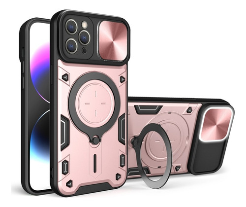 Funda Uso Rudo Para iPhone Dashcam + Cristal 9d