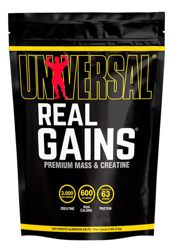 Hipercalórico Real Gains 3kg - Universal Nutrition