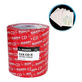 100 Cd-r Virgen Marca Ridata + 100 Sobres De Papel