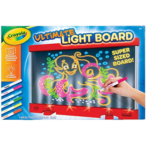 Crayola Ultimate Light Board Rojo, Regalo Para Ninos, Exclus