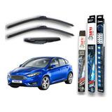 Kit 3 Escobillas Flex Goma Ford Focus 2 2009 2010 2011 2012