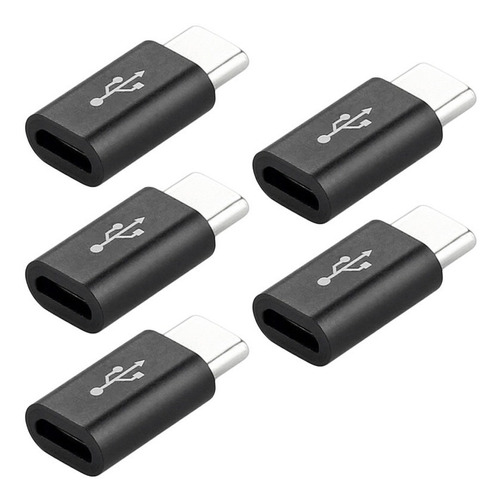 5 Piezas Adaptador Micro Usb Hembra A Usb Tipo C Macho