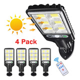 4pack De Luz Solar Lamparas Led Solares Para Exterior