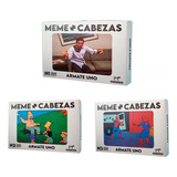 Juego De Mesa Meme Cabezas Pack X3 Fight Rompecabezas 